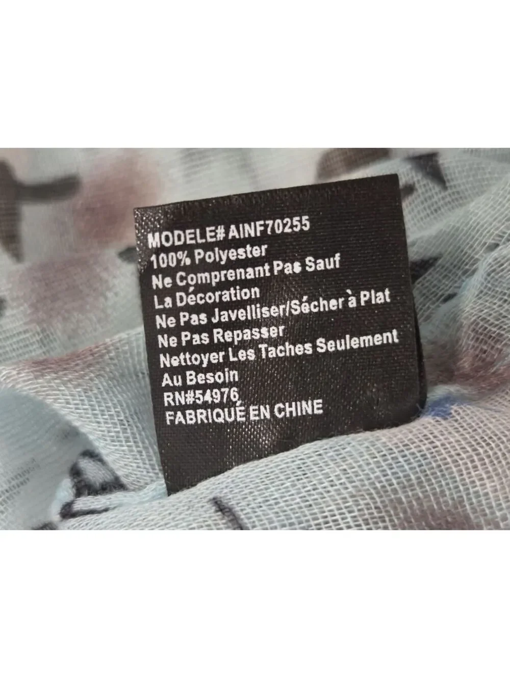 Winter Snowman & Blue Star Print Lightweight Fashion Scarf Wrap